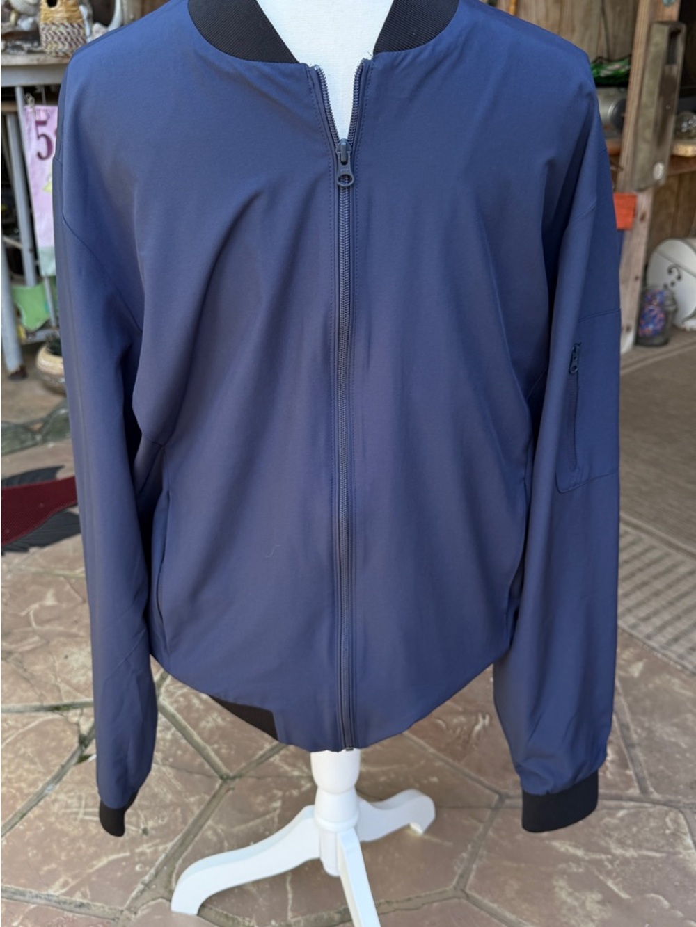 Express‎ Men's Navy Blue Bomber Jacket